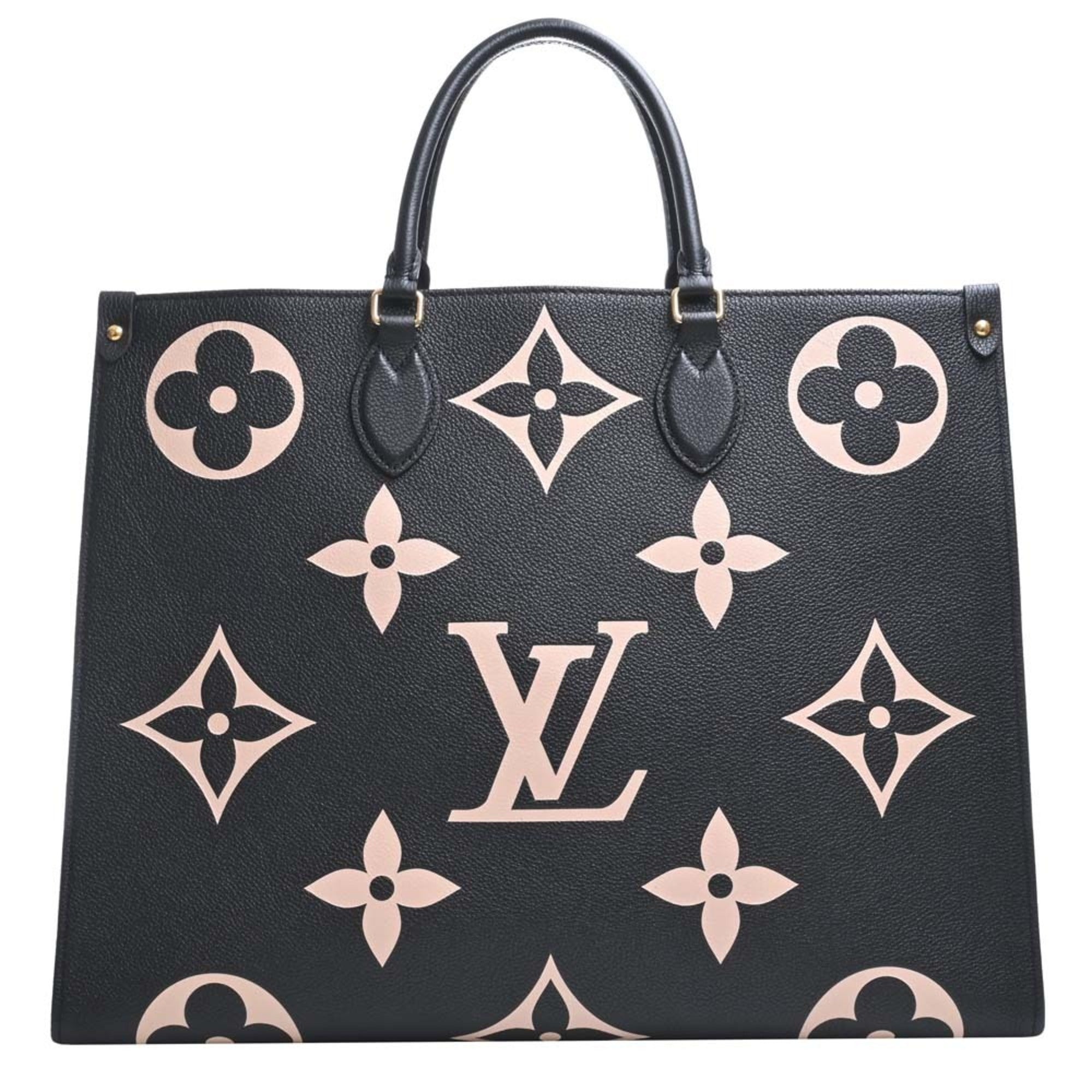 LOUIS VUITTON Empreinte Bicolor On the Go GM Handbag M45945 Black Ladies