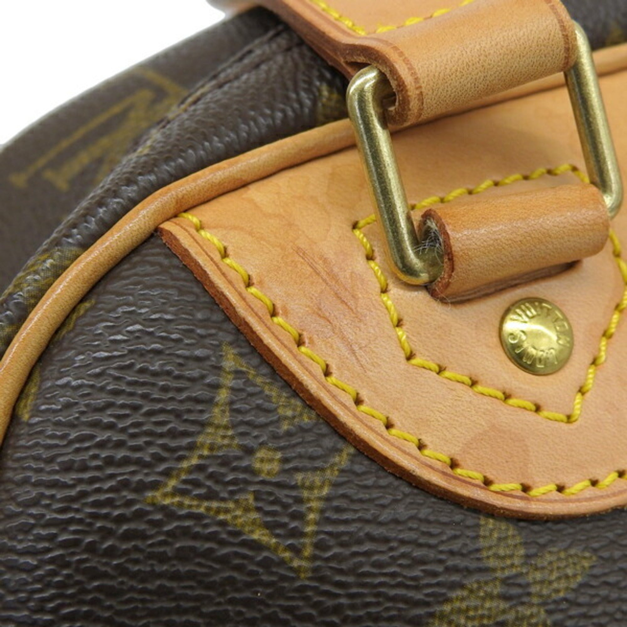 LOUIS VUITTON Monogram Excursion Handbag M41450 Brown Women's