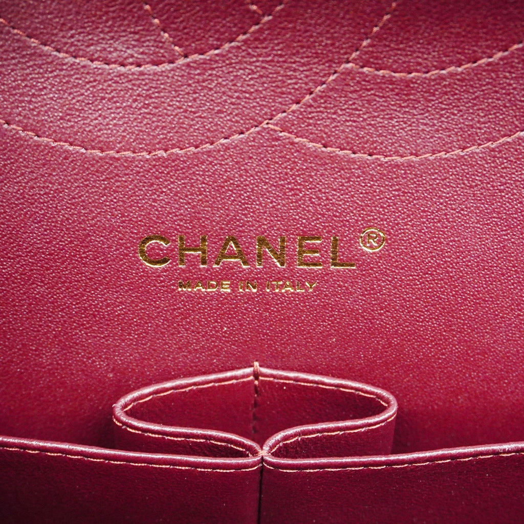 CHANEL  Big Matelasse W Flap W Chain Women's Leather Shoulder Bag Black