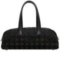 CHANEL Boston Bag Brown Black New A15828 Cocomark Nylon Leather 10th  Nutra Line Handbag