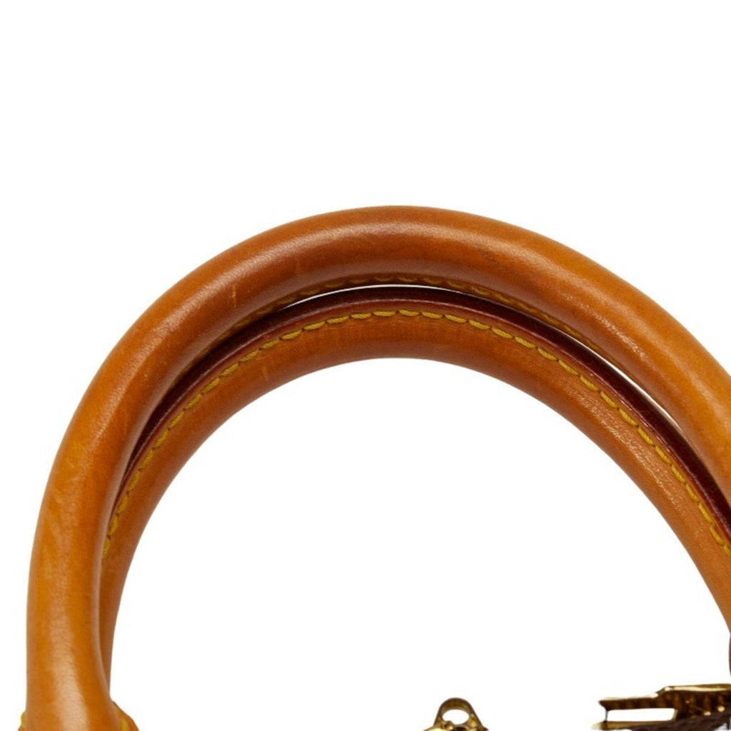 LOUIS VUITTON Monogram Alma PM Handbag M51130 Brown PVC Leather Women's