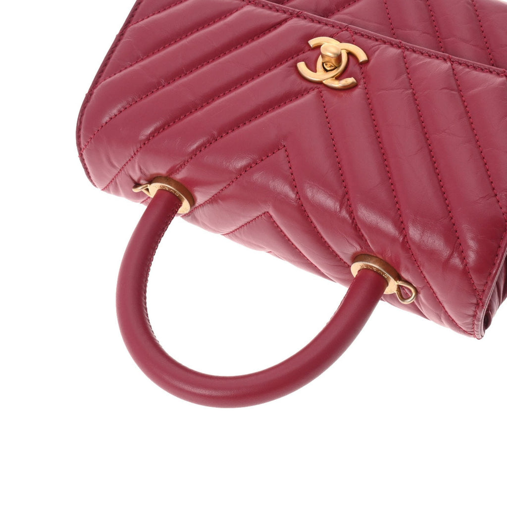 CHANEL V Stitch XS Bordeaux A92990 Ladies Calf Bag