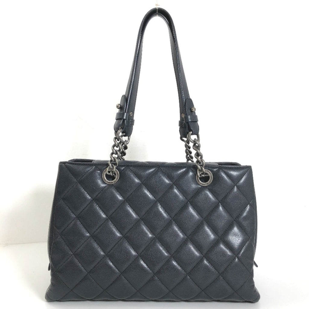 CHANEL Shoulder Bag Boy  Chain Calf Leather Black Women's