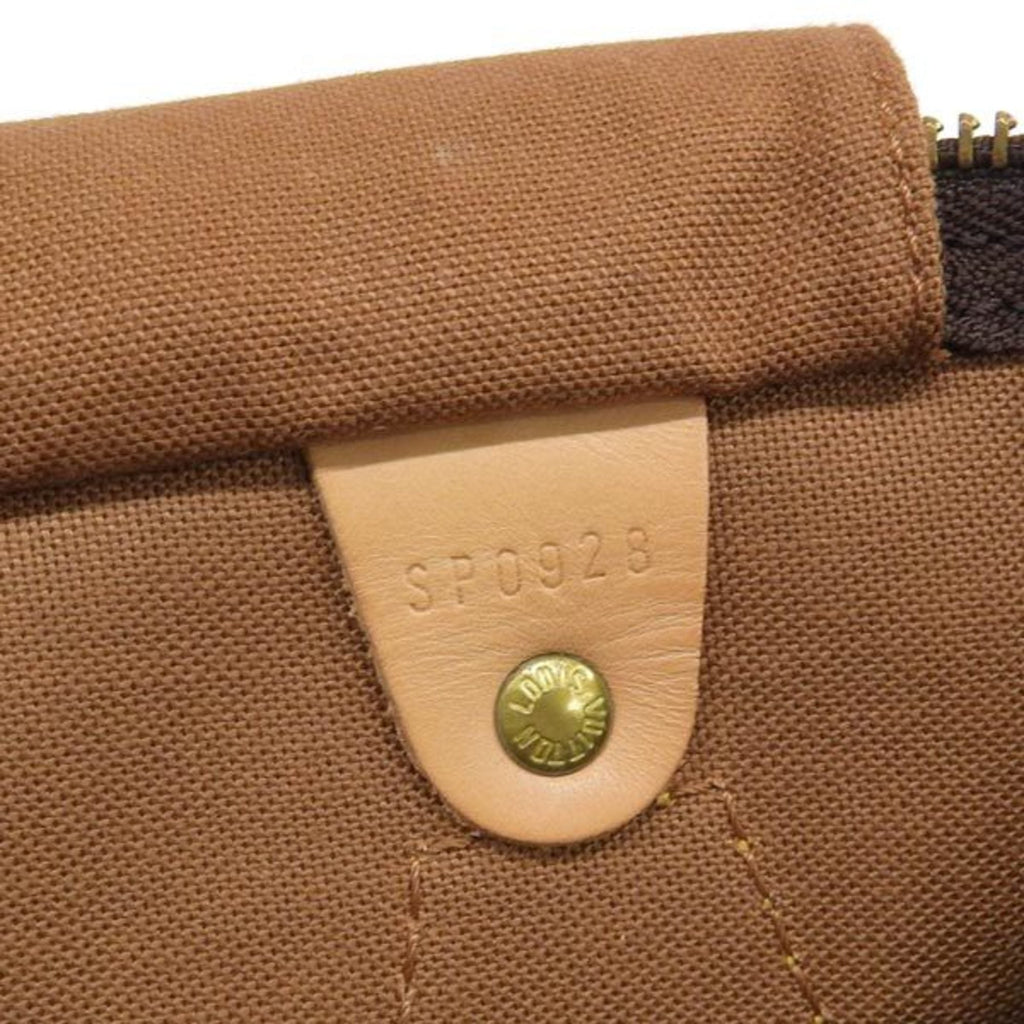 LOUIS VUITTON Monogram Speedy 30 Handbag Mini Boston Bag M41526 Brown Women's