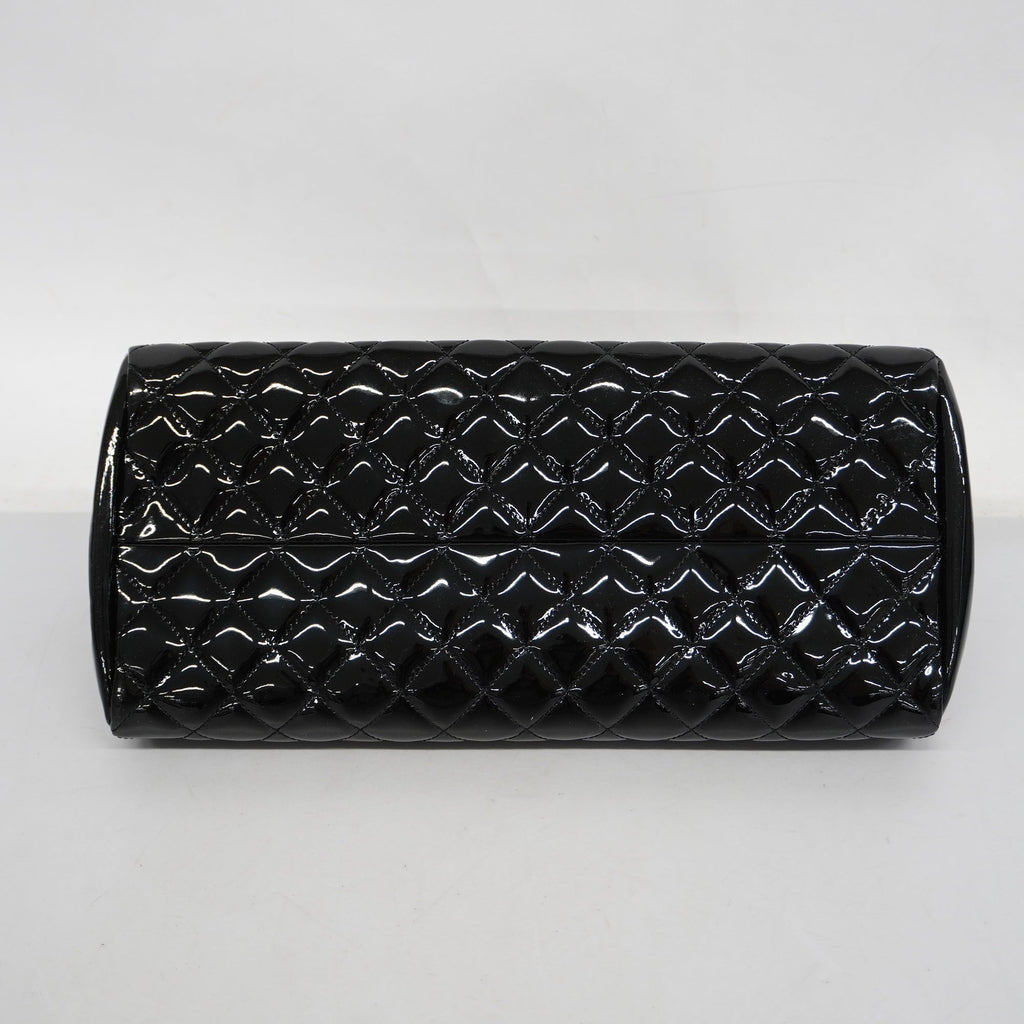 CHANELAuth  Matelasse Shoulder Bag Chain Shoulder Women's Patent Leather Black