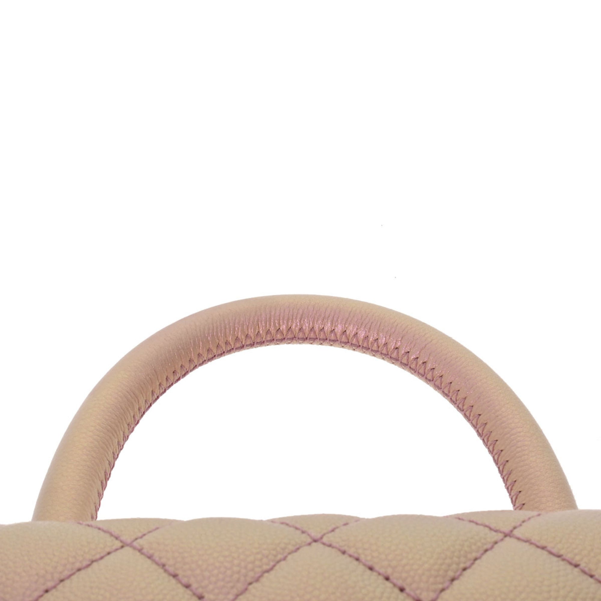 CHANEL Matelasse XS Metallic Pink Gradient Metal Fittings Women's Caviar Skin Bag