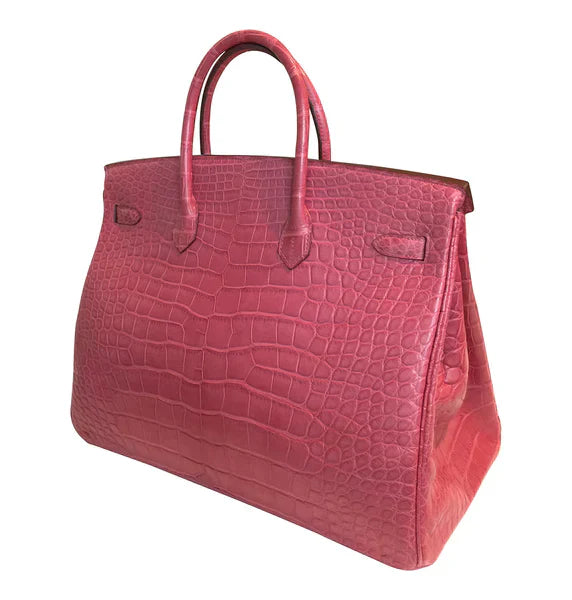 Hermès Handmade Alligator Birkin Bag Fuchsia 40cm (SPECIAL)