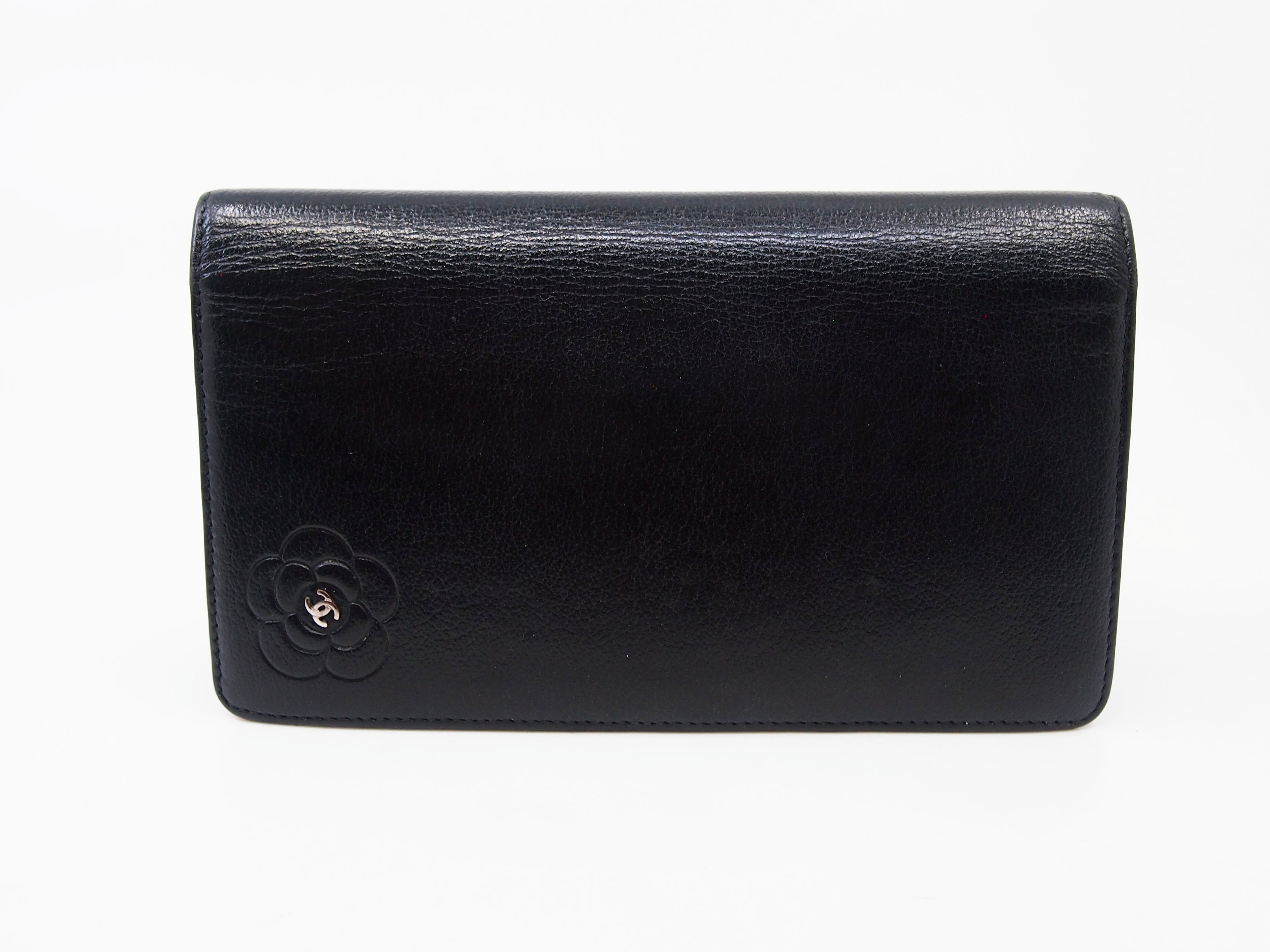 CHANEL Long Bi-Fold Camellia Wallet