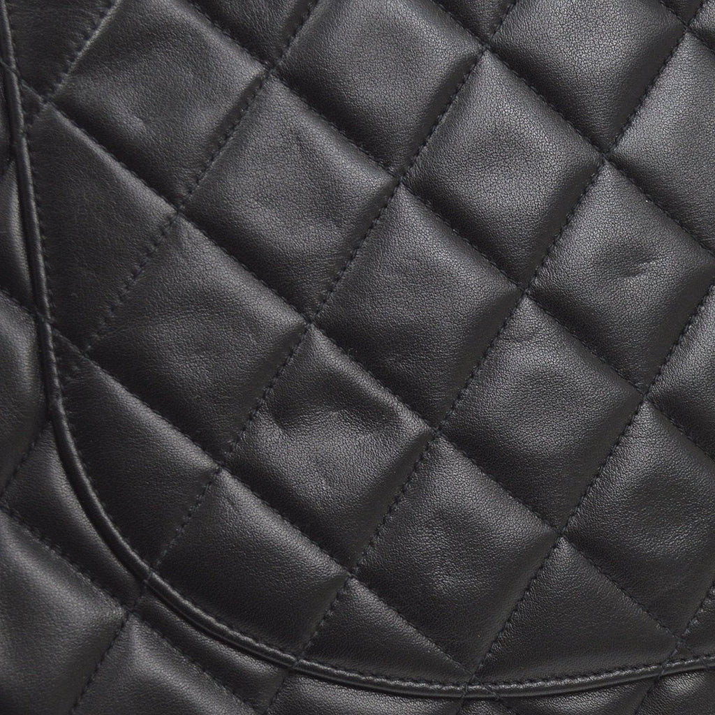 CHANEL 1994-1996 Classic Flap Maxi Black Lambskin 70688