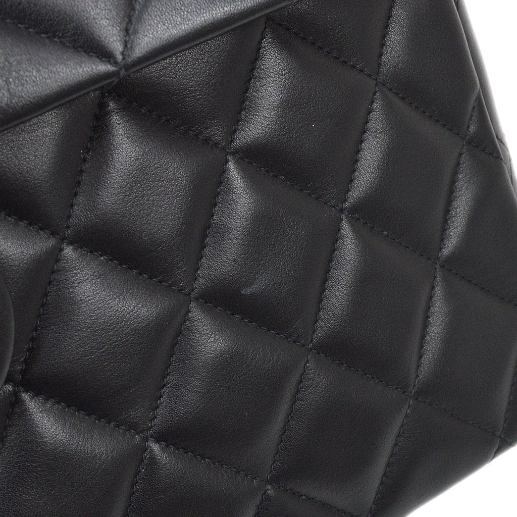 CHANEL 1994-1996 Classic Flap Maxi Black Lambskin 61466