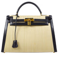 HERMES KELLY 32 SELLIER Crinoline Box Calf