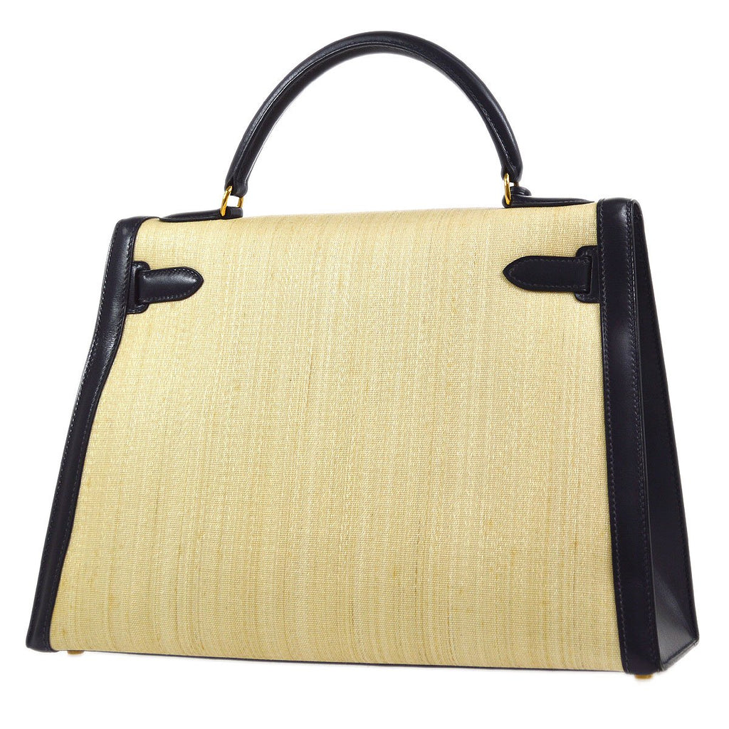 HERMES KELLY 32 SELLIER Crinoline Box Calf