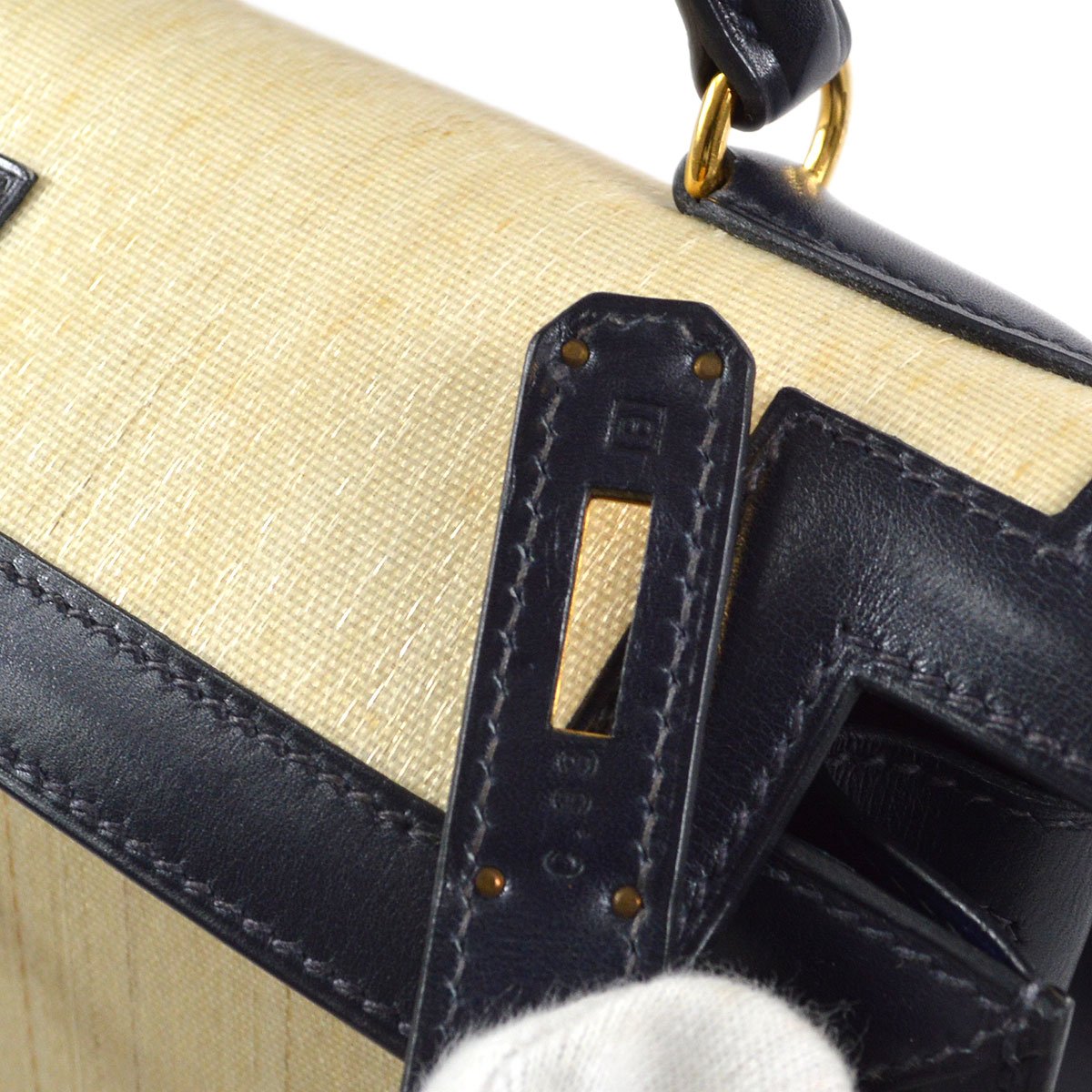 HERMES KELLY 32 SELLIER Crinoline Box Calf