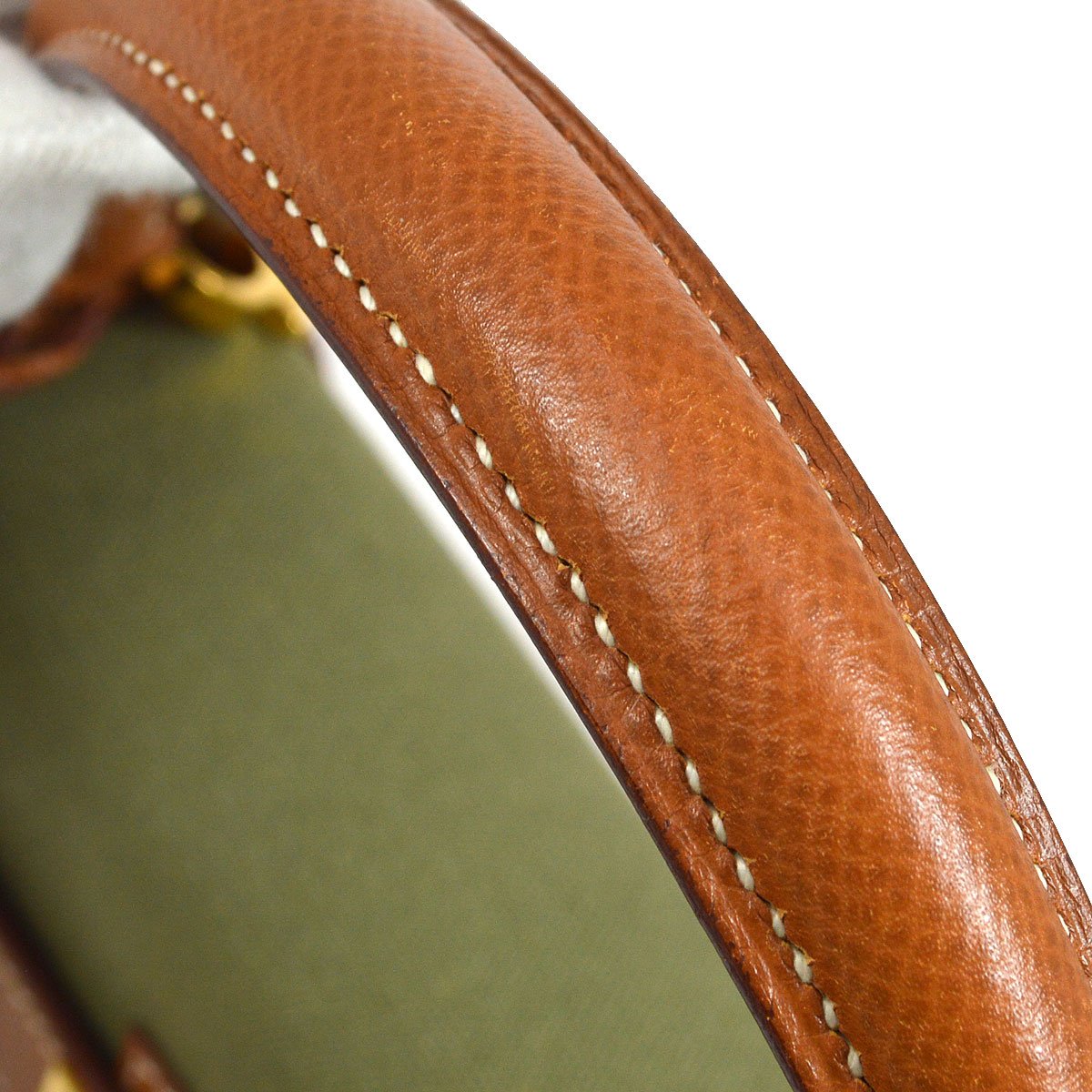 HERMES KELLY 32 SELLIER Bicolor Toile Officier Courchevel
