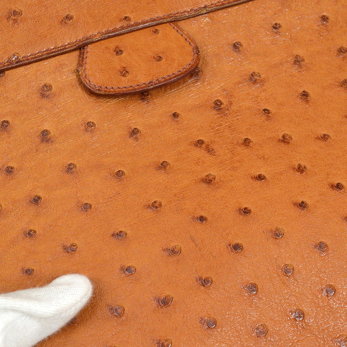 HERMES Muzo Chestnut Ostrich