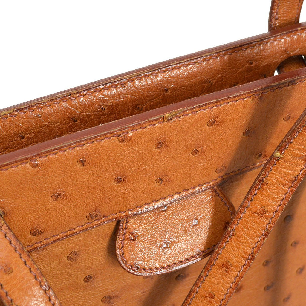 HERMES Muzo Chestnut Ostrich