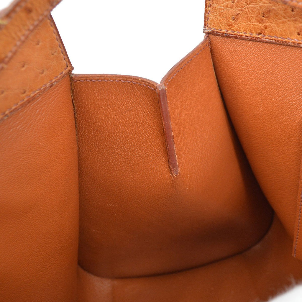 HERMES Muzo Chestnut Ostrich