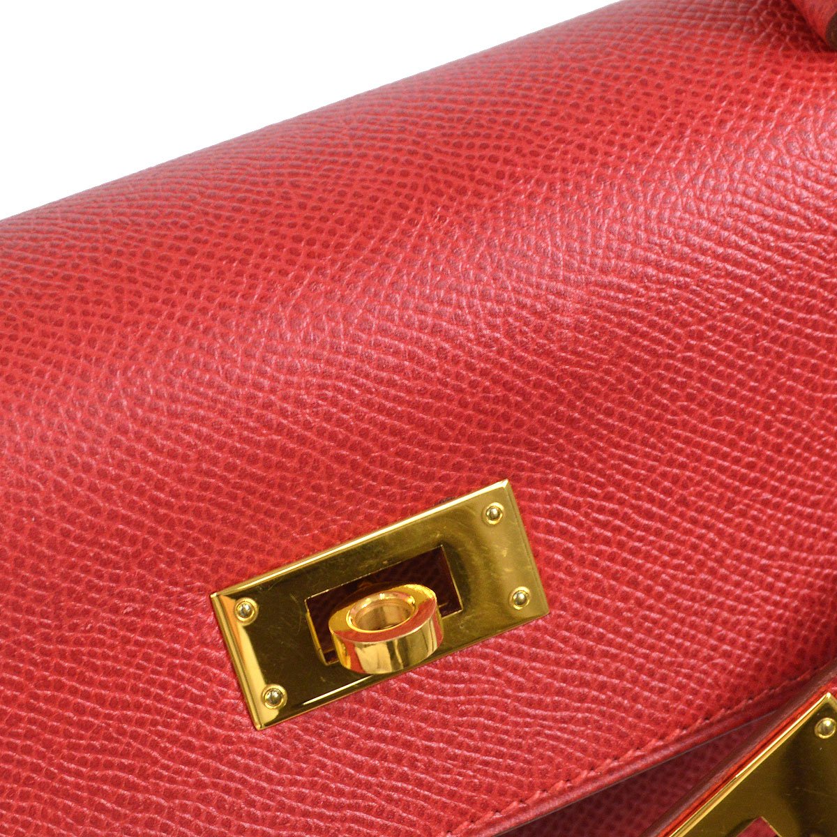HERMES 1994 KELLY 28 SELLIER Rouge Vif Courchevel
