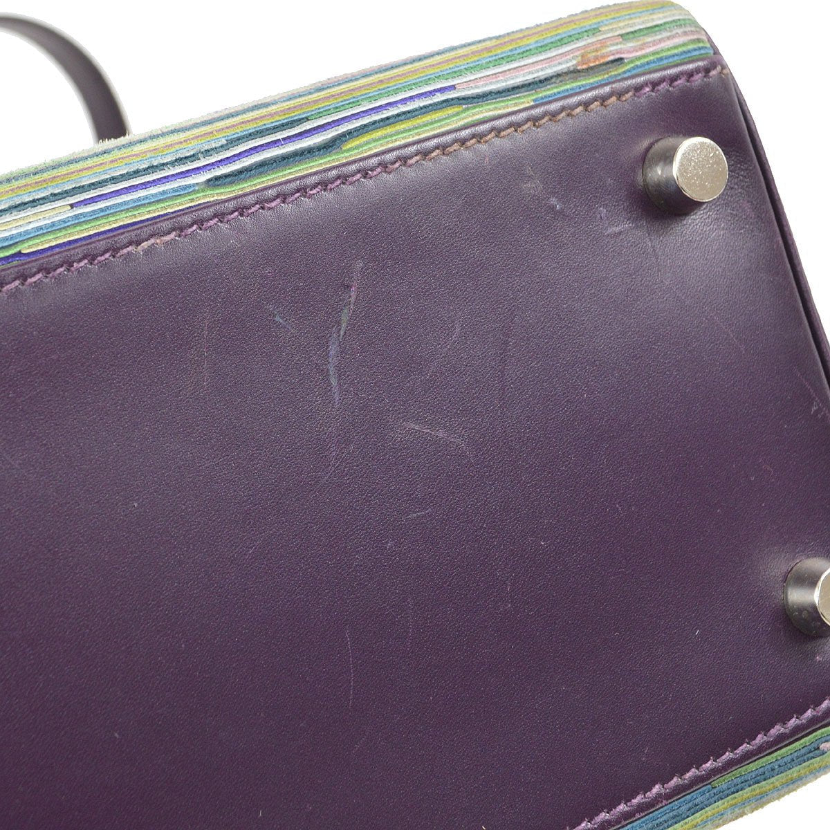 HERMES KELLY 32 RETOURNE Vibrato Box Calf Raisin
