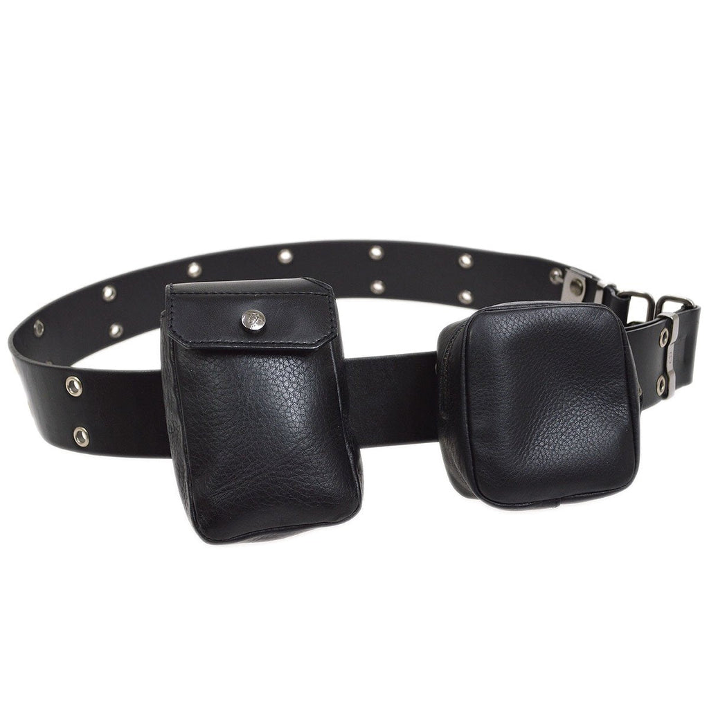 Christian Dior 2002 Street Chic Belt Waist Pouch Black