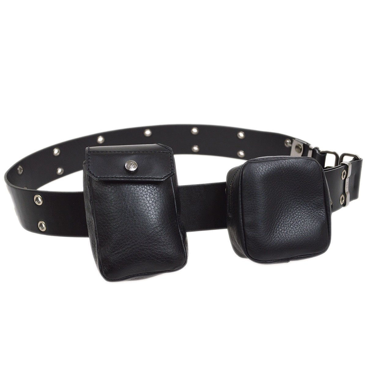 Christian Dior 2002 Street Chic Belt Waist Pouch Black