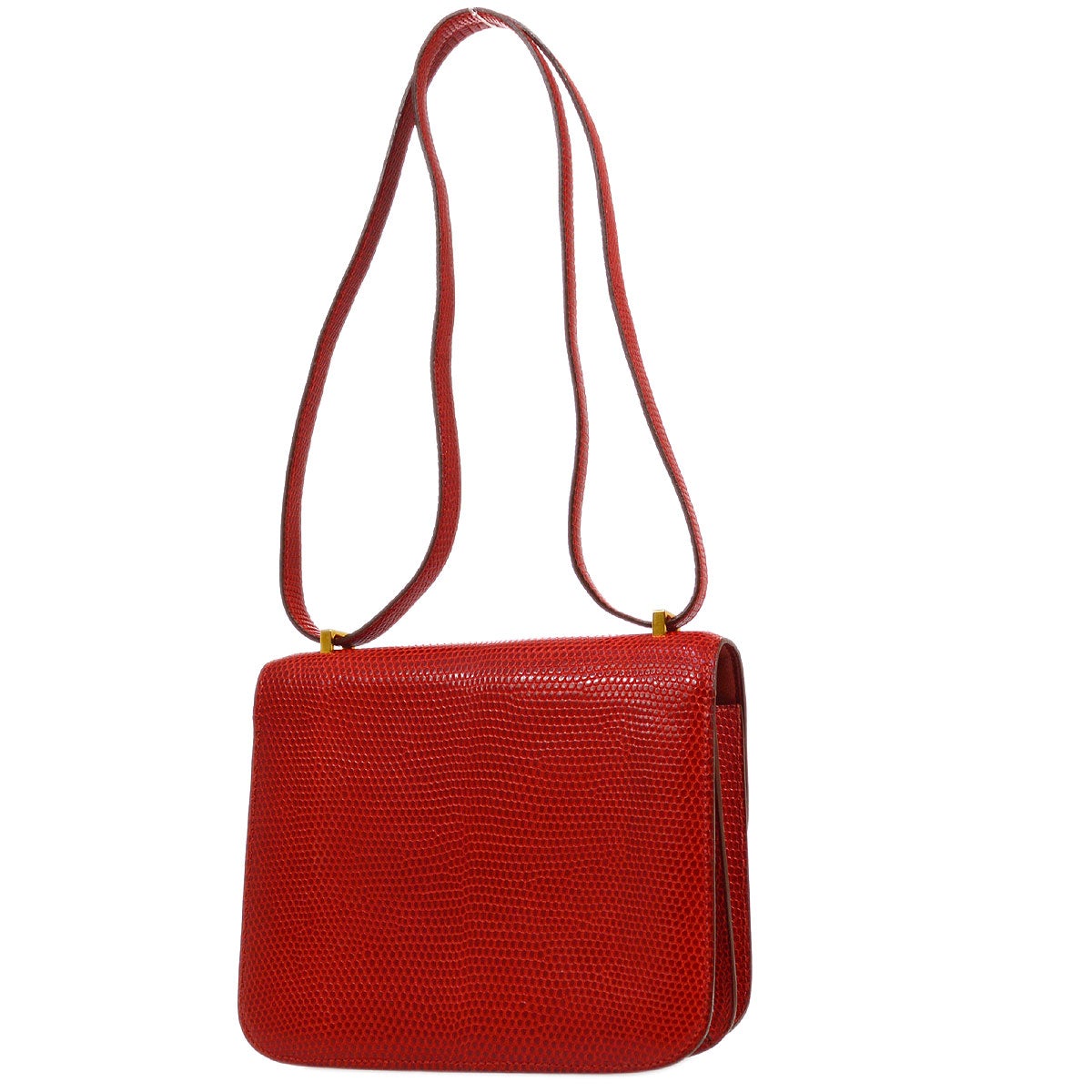 HERMES MINI CONSTANCE 18 Rouge Lizard