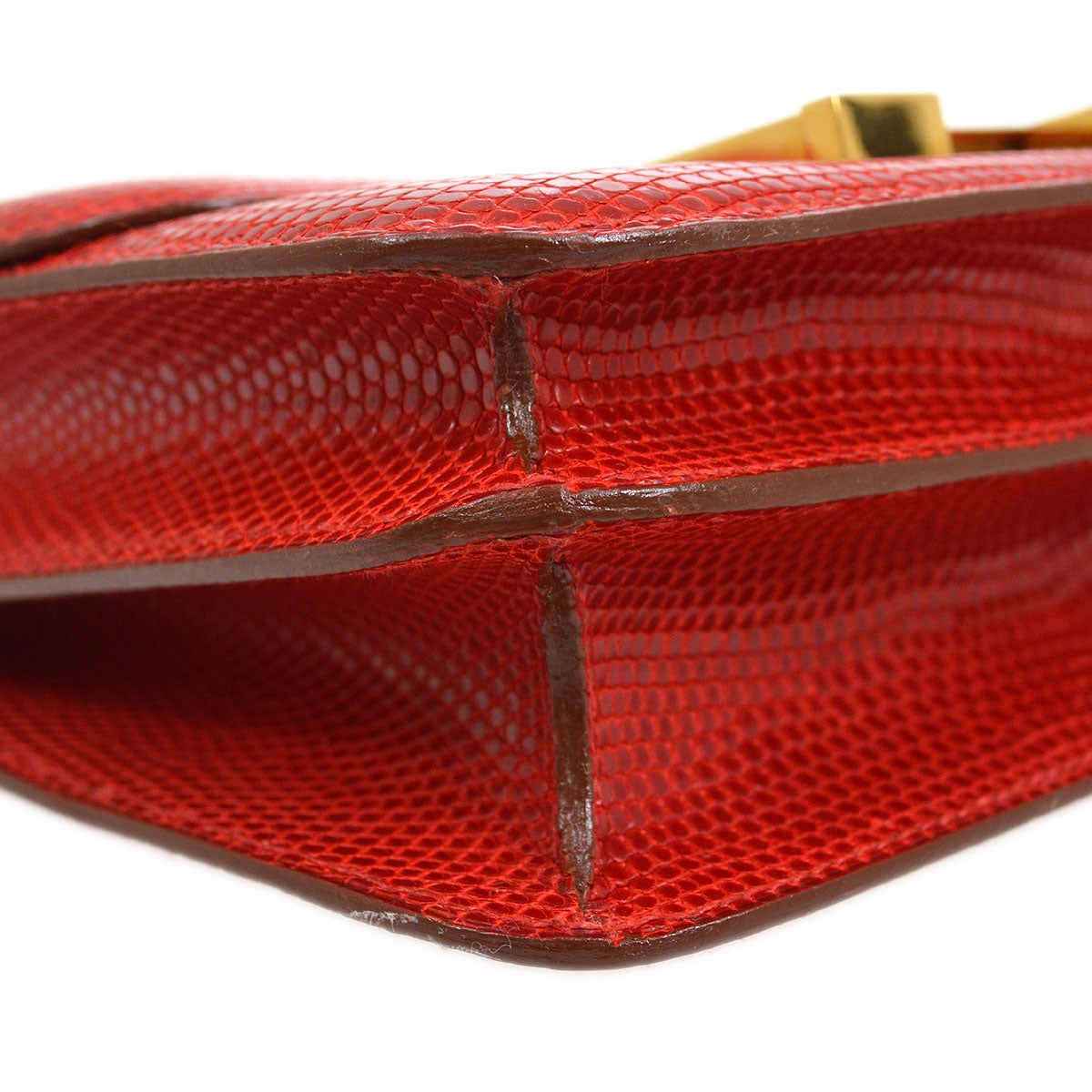 HERMES MINI CONSTANCE 18 Rouge Lizard