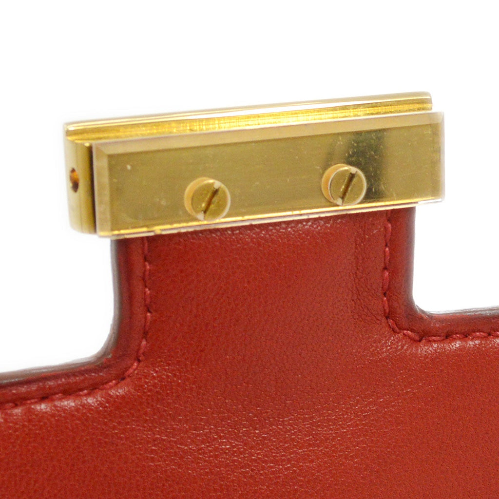 HERMES MINI CONSTANCE 18 Rouge Lizard