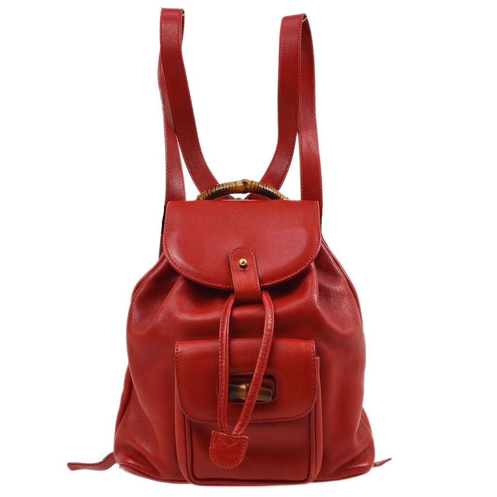 GUCCI 1980s Bamboo Backpack Small