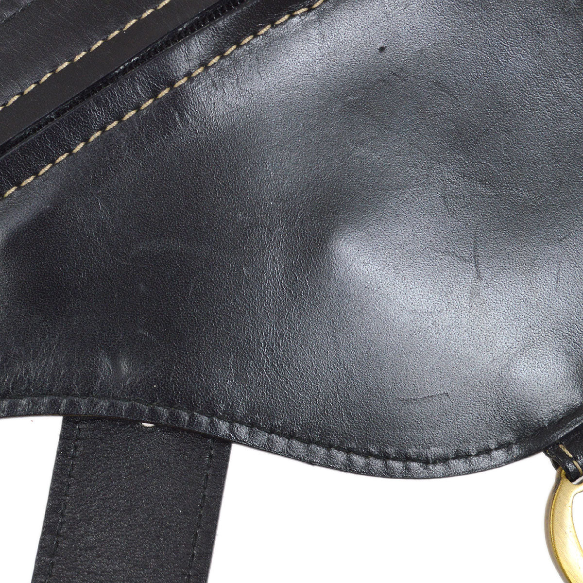 Christian Dior 2002 Saddle Bum Bag Black #85