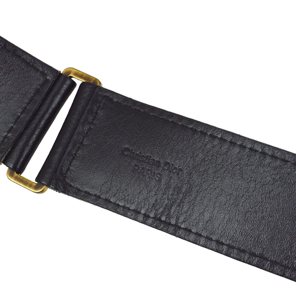 Christian Dior 2002 Saddle Bum Bag Black #85