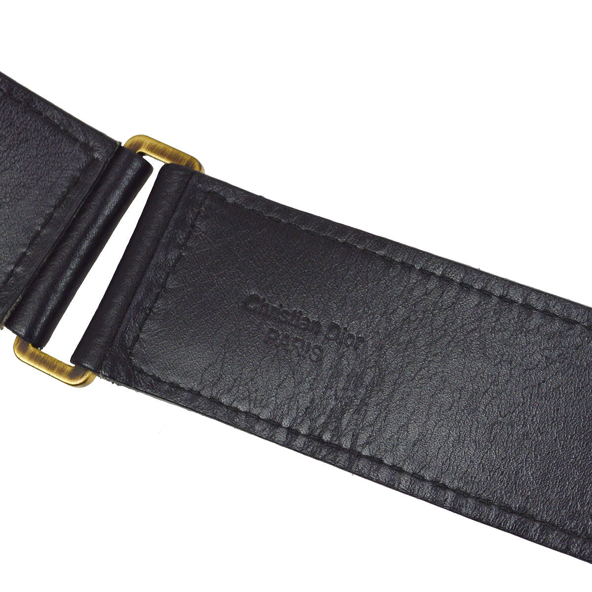 Christian Dior 2002 Saddle Bum Bag Black #85