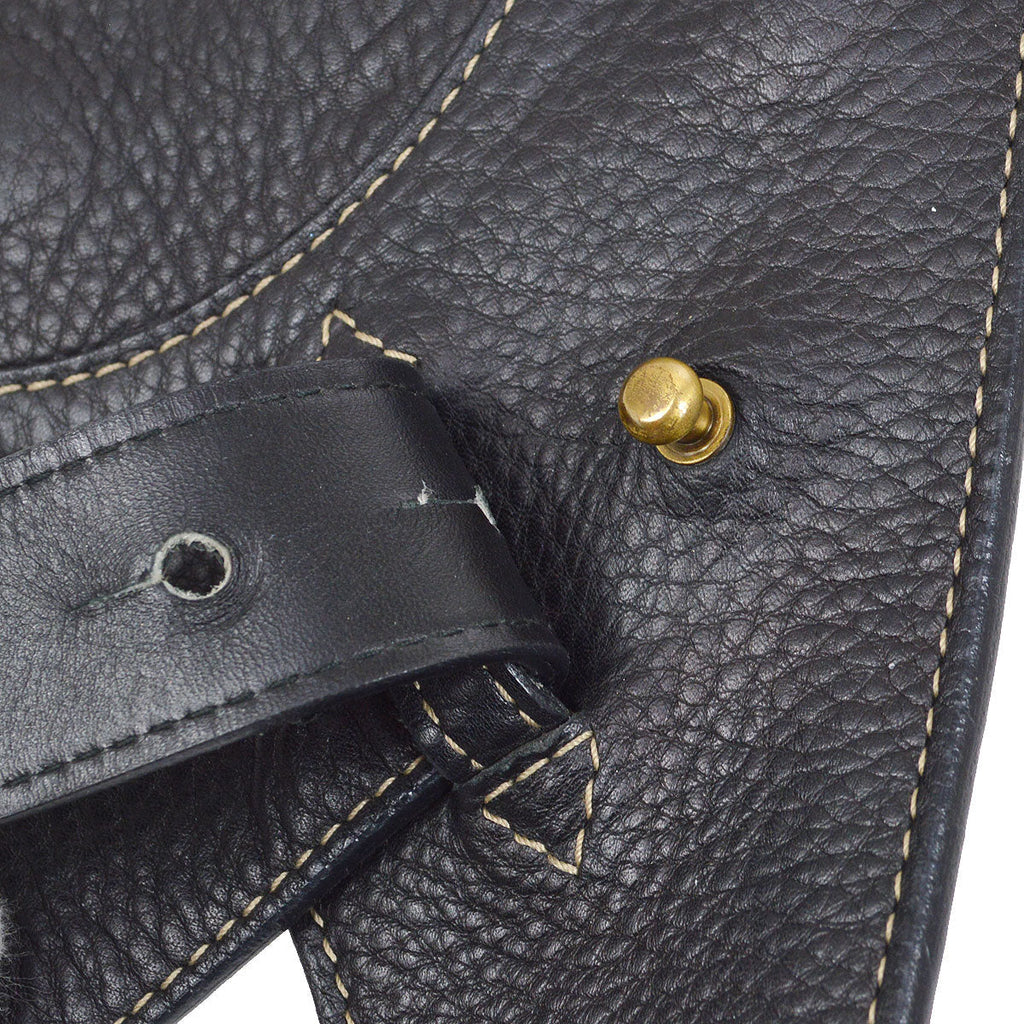 Christian Dior 2002 Saddle Bum Bag Black #85
