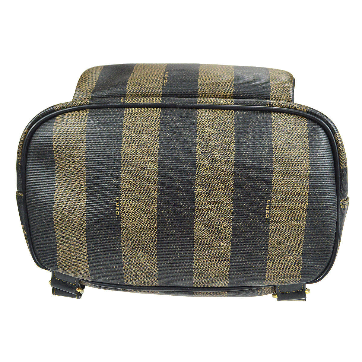 FENDI 1980s Pequin Pattern Backpack