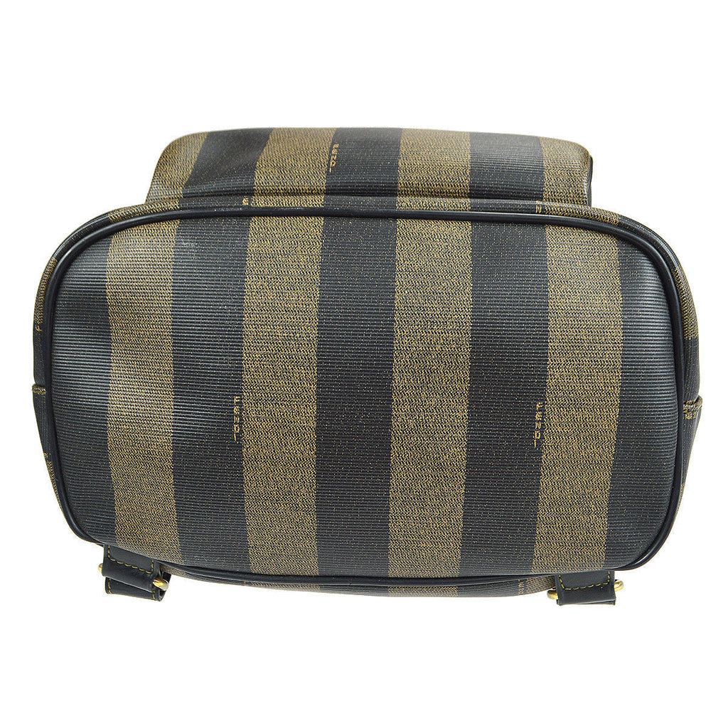 FENDI 1980s Pequin Pattern Backpack