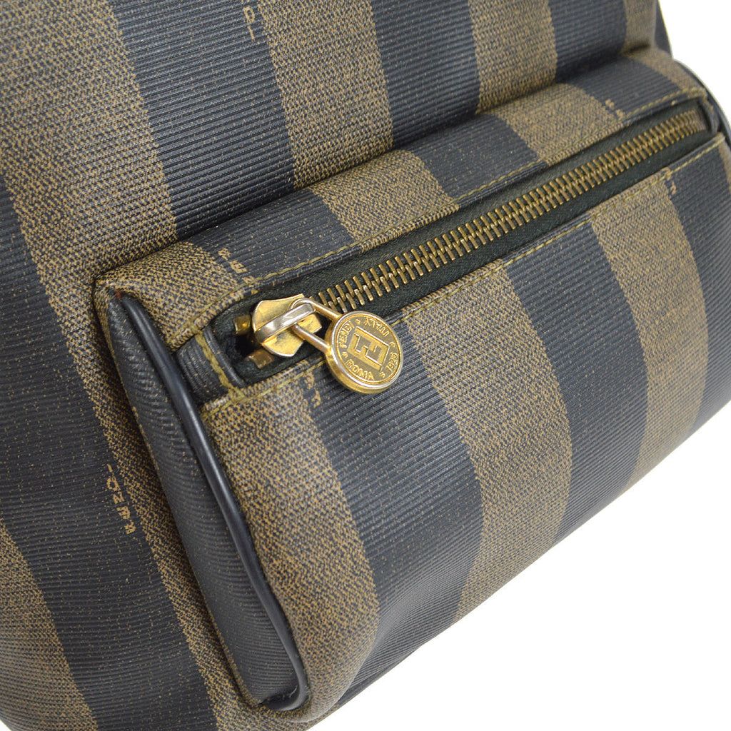 FENDI 1980s Pequin Pattern Backpack