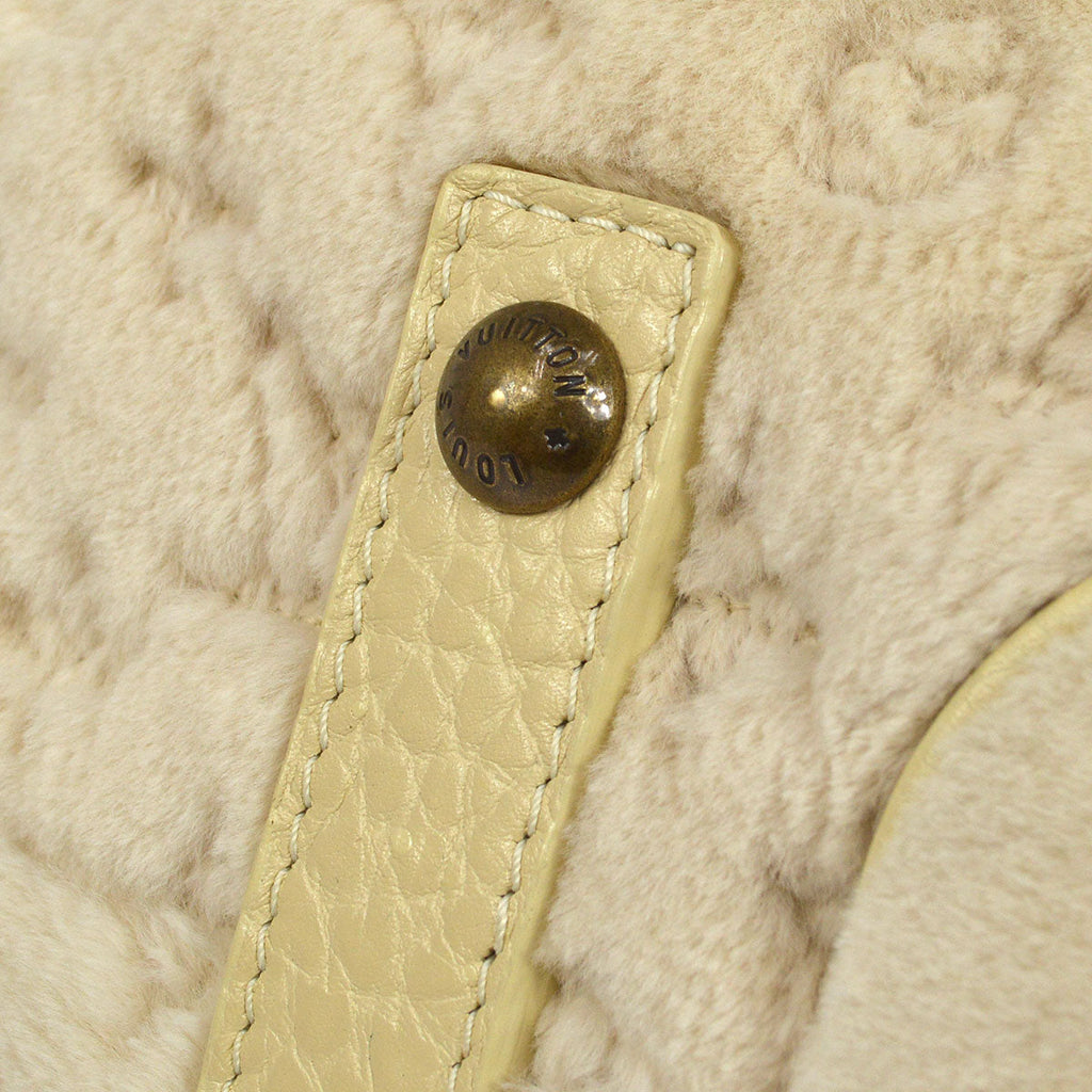 LOUIS VUITTON Cabochon Demi Lune Cream MINK