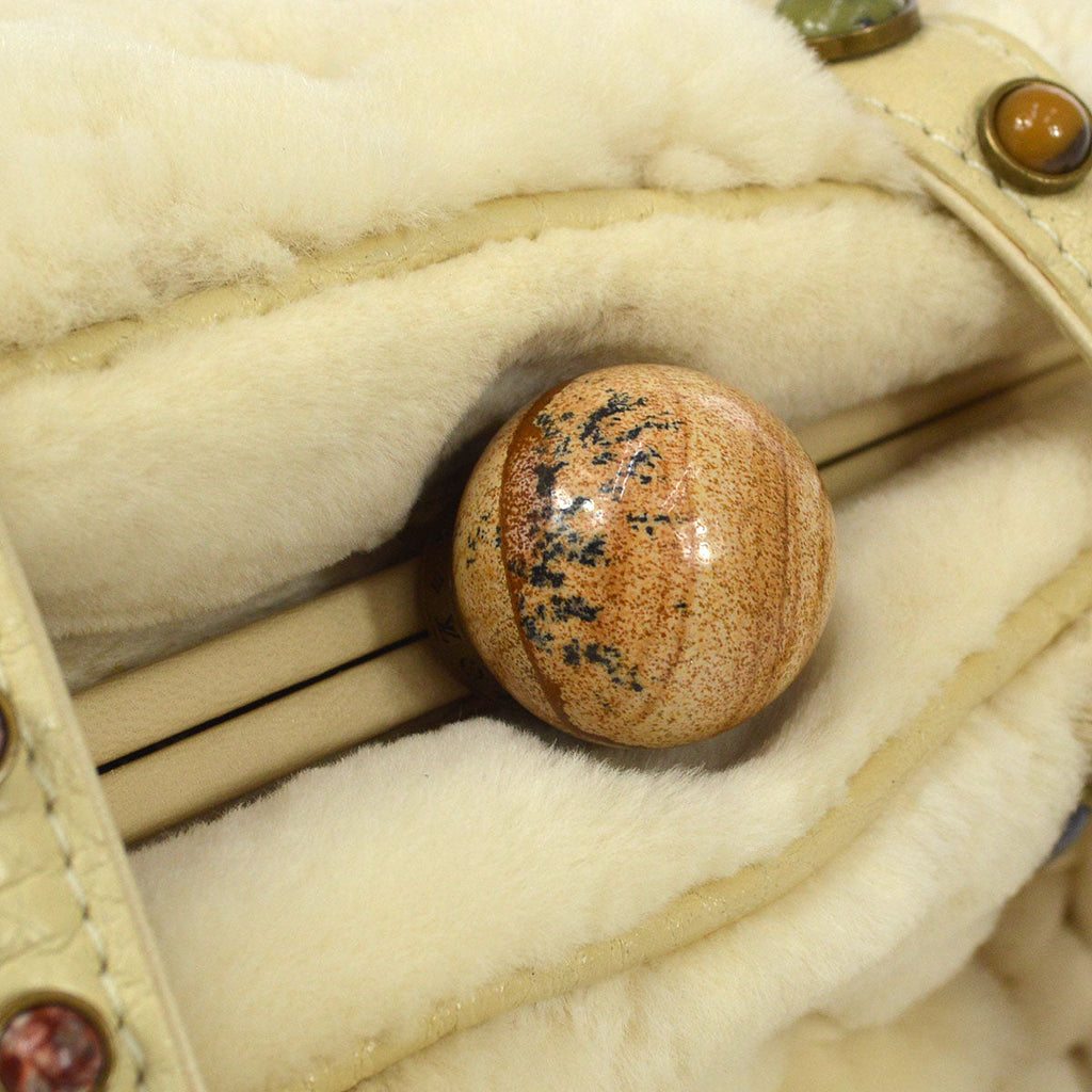 LOUIS VUITTON Cabochon Demi Lune Cream MINK