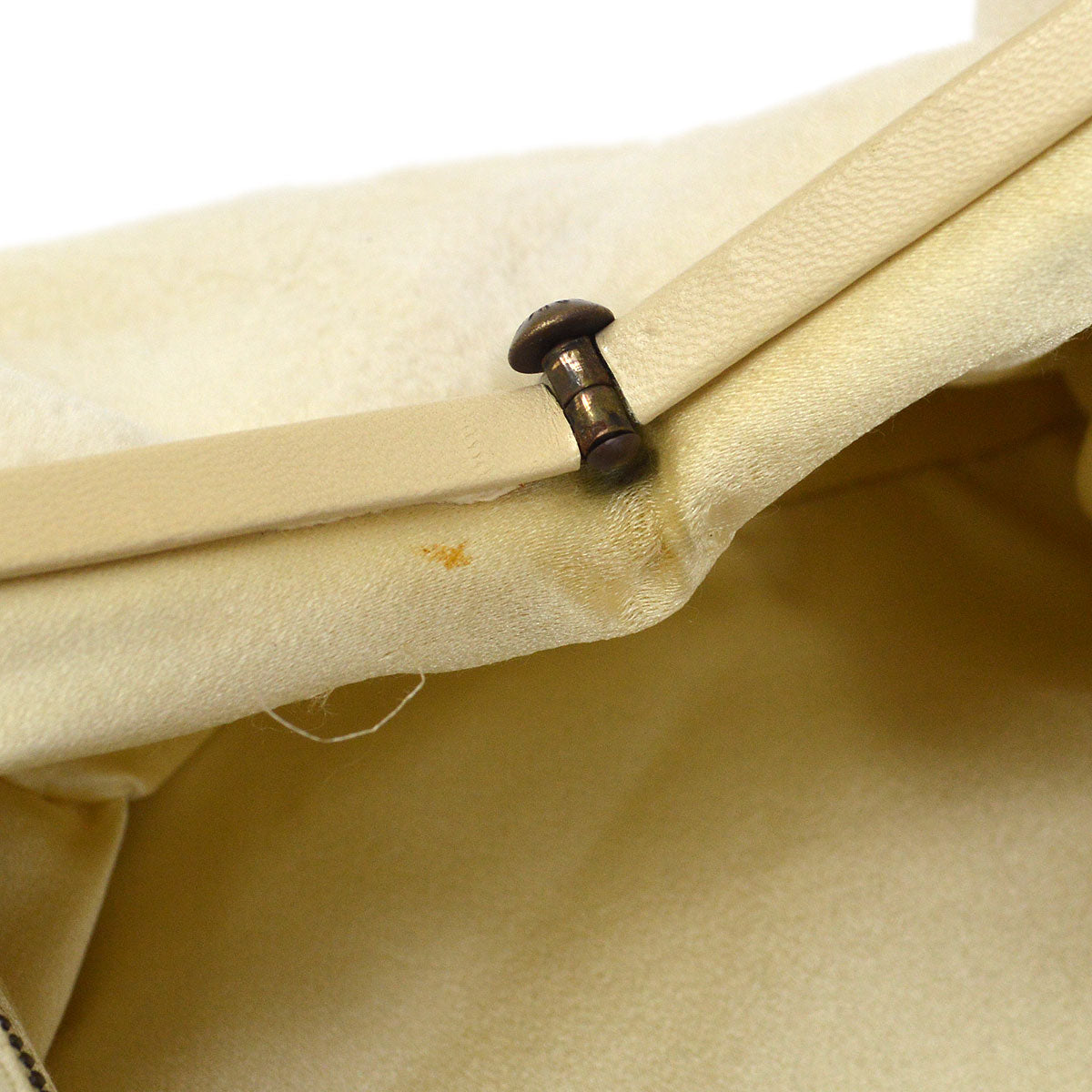 LOUIS VUITTON Cabochon Demi Lune Cream MINK