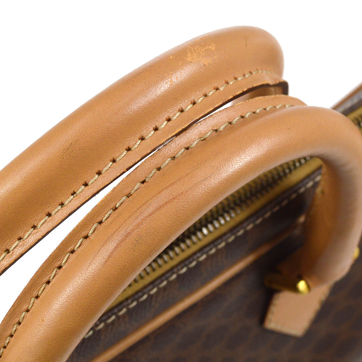 CELINE M14 Macadam Pattern Business Bag Brown
