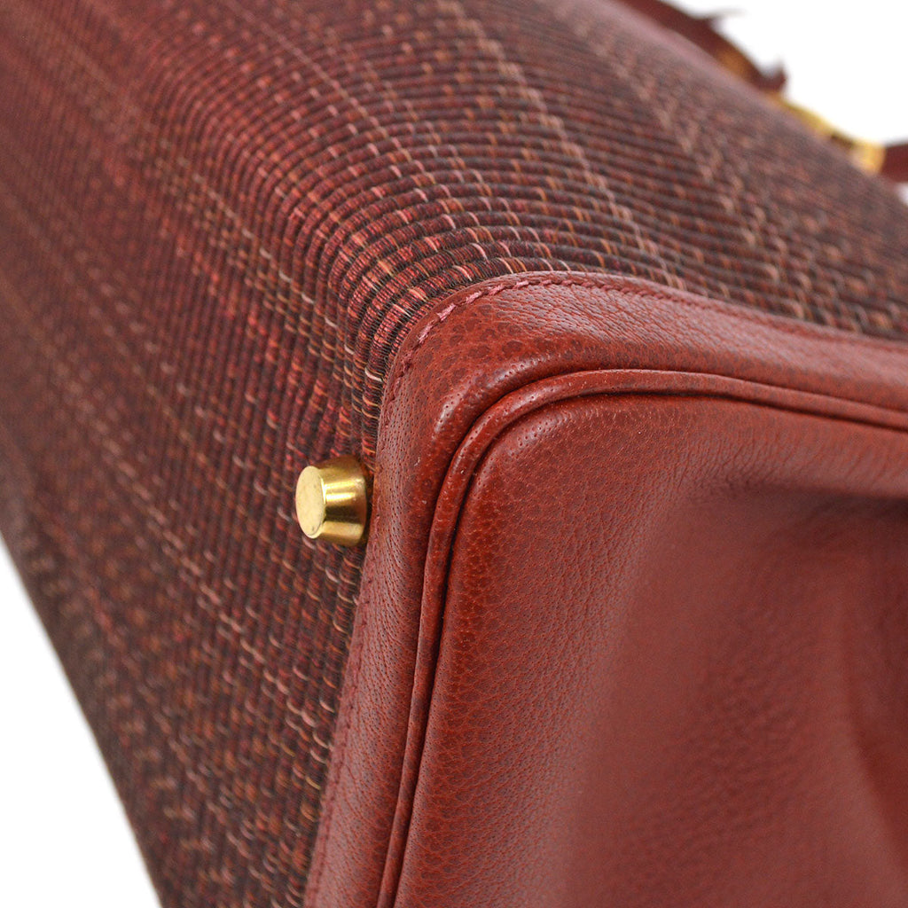 HERMES 2002 KELLY 35 RETOURNE Rouge H Crinoline