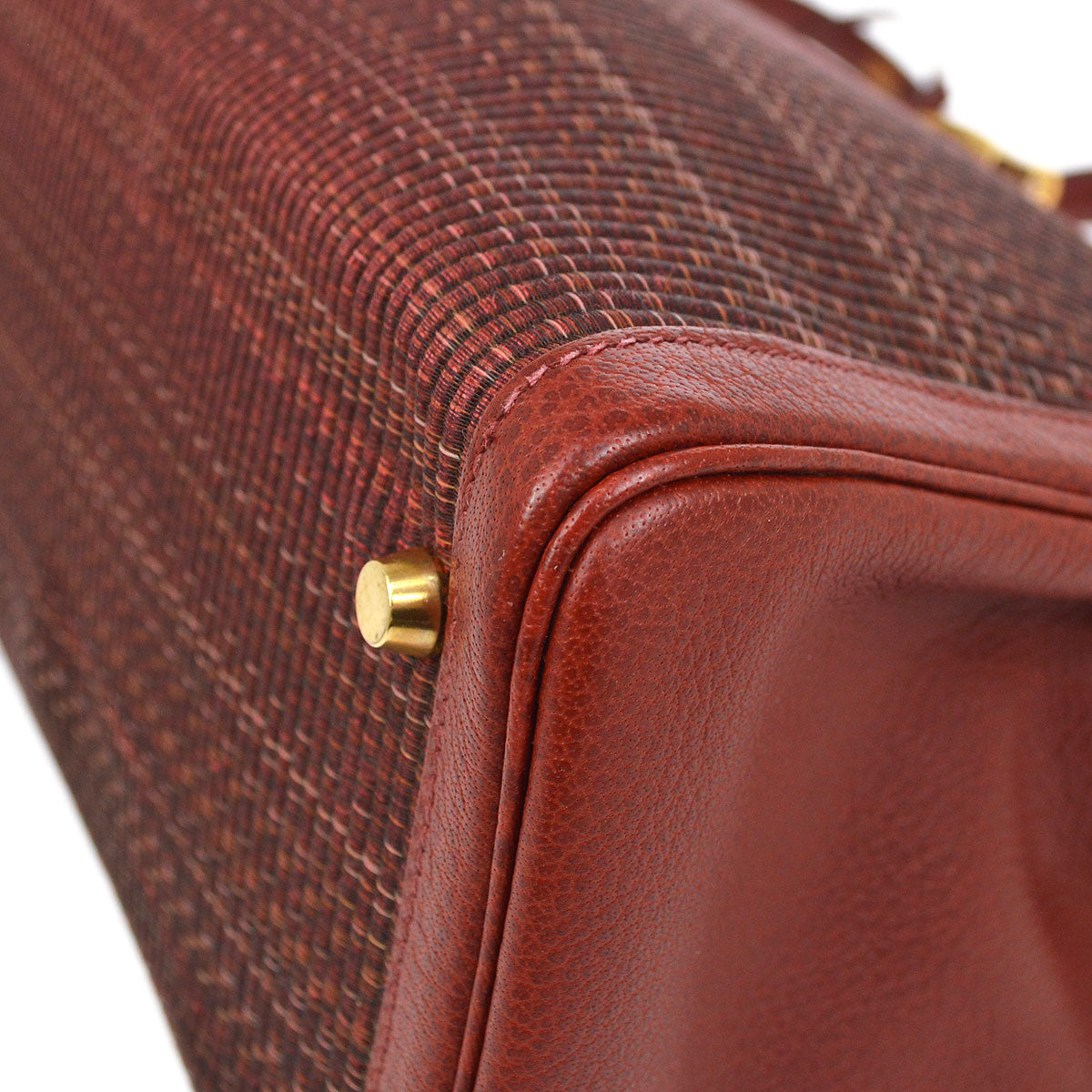 HERMES 2002 KELLY 35 RETOURNE Rouge H Crinoline