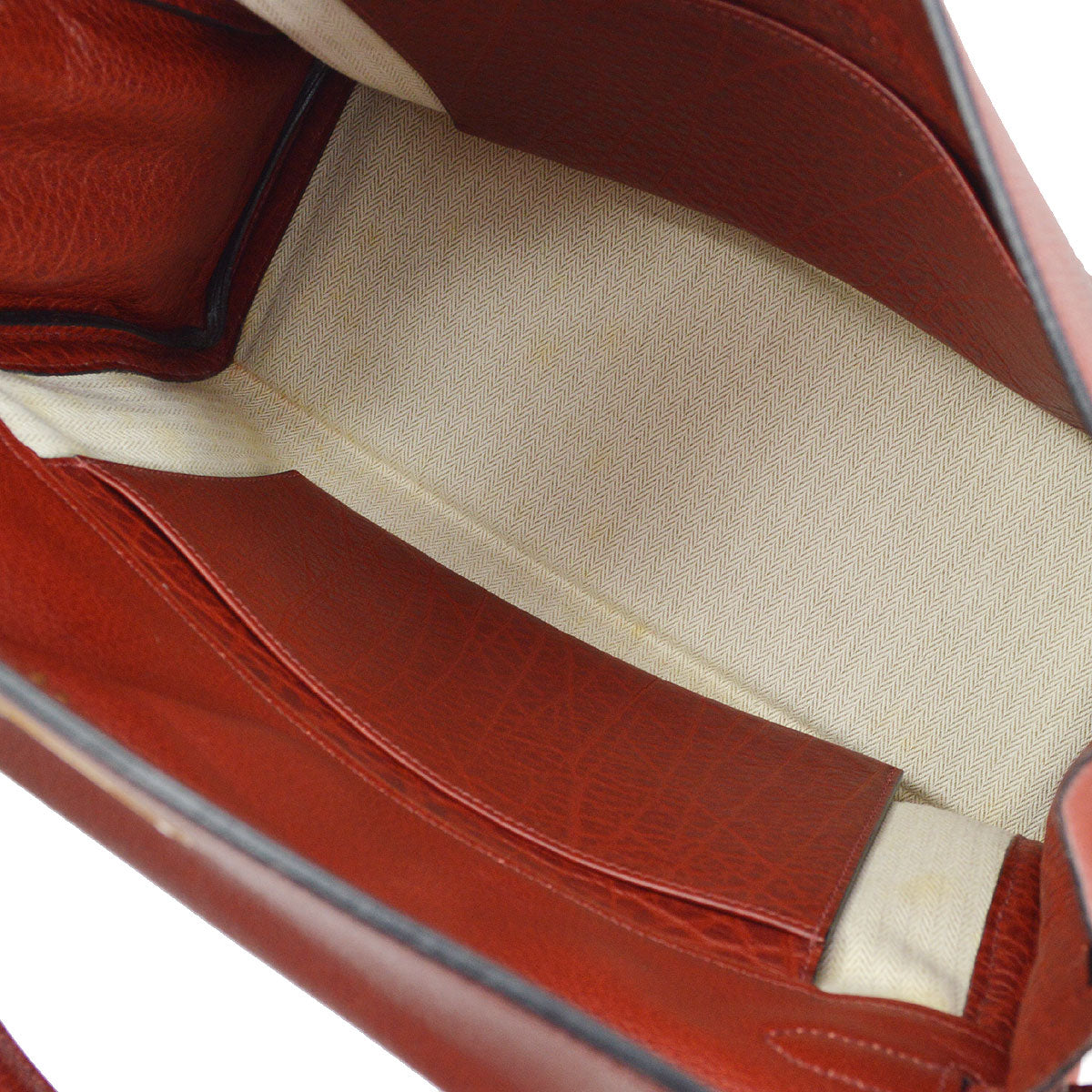 HERMES 2002 KELLY 35 RETOURNE Rouge H Crinoline