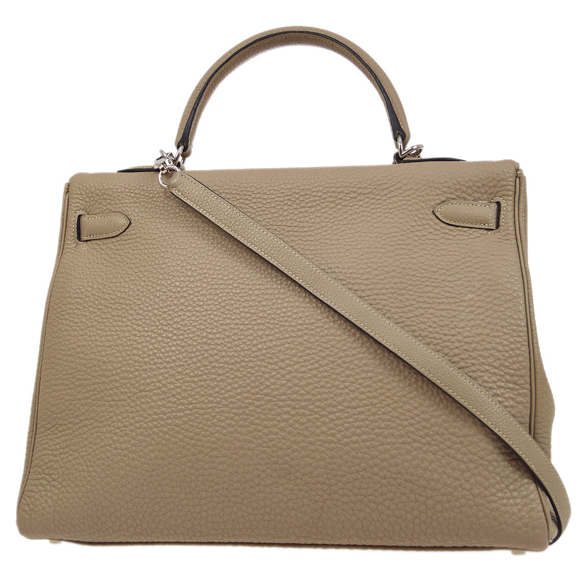 HERMES 2005 Kelly 35 Taurillon Clemence Gris Tourterelle