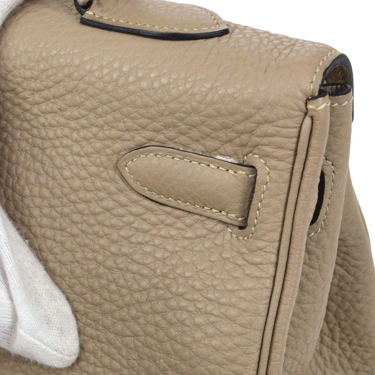 HERMES 2005 Kelly 35 Taurillon Clemence Gris Tourterelle