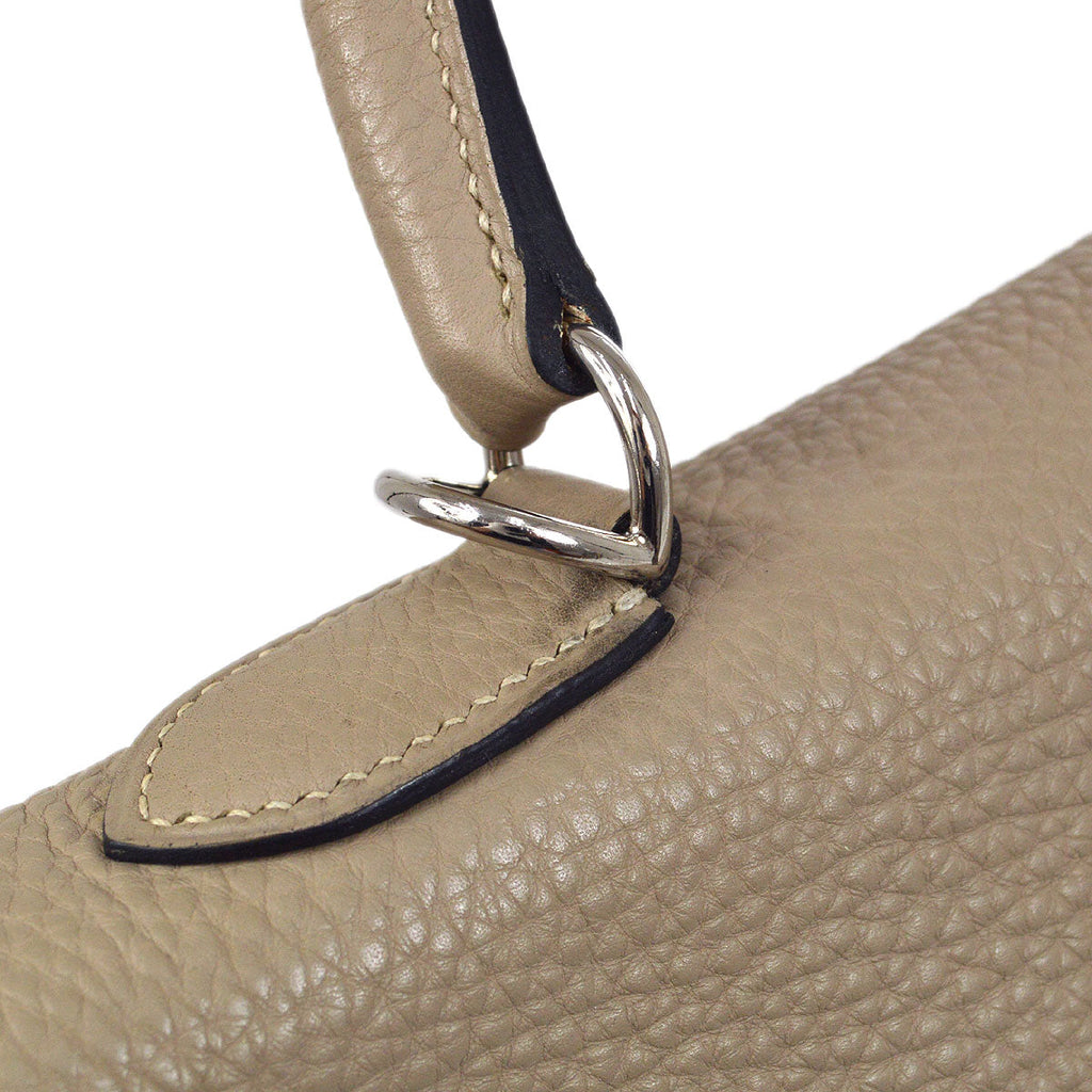 HERMES 2005 Kelly 35 Taurillon Clemence Gris Tourterelle