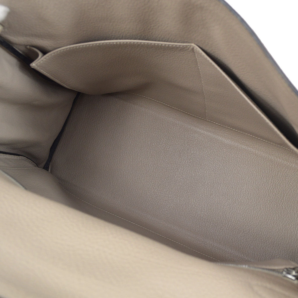 HERMES 2005 Kelly 35 Taurillon Clemence Gris Tourterelle