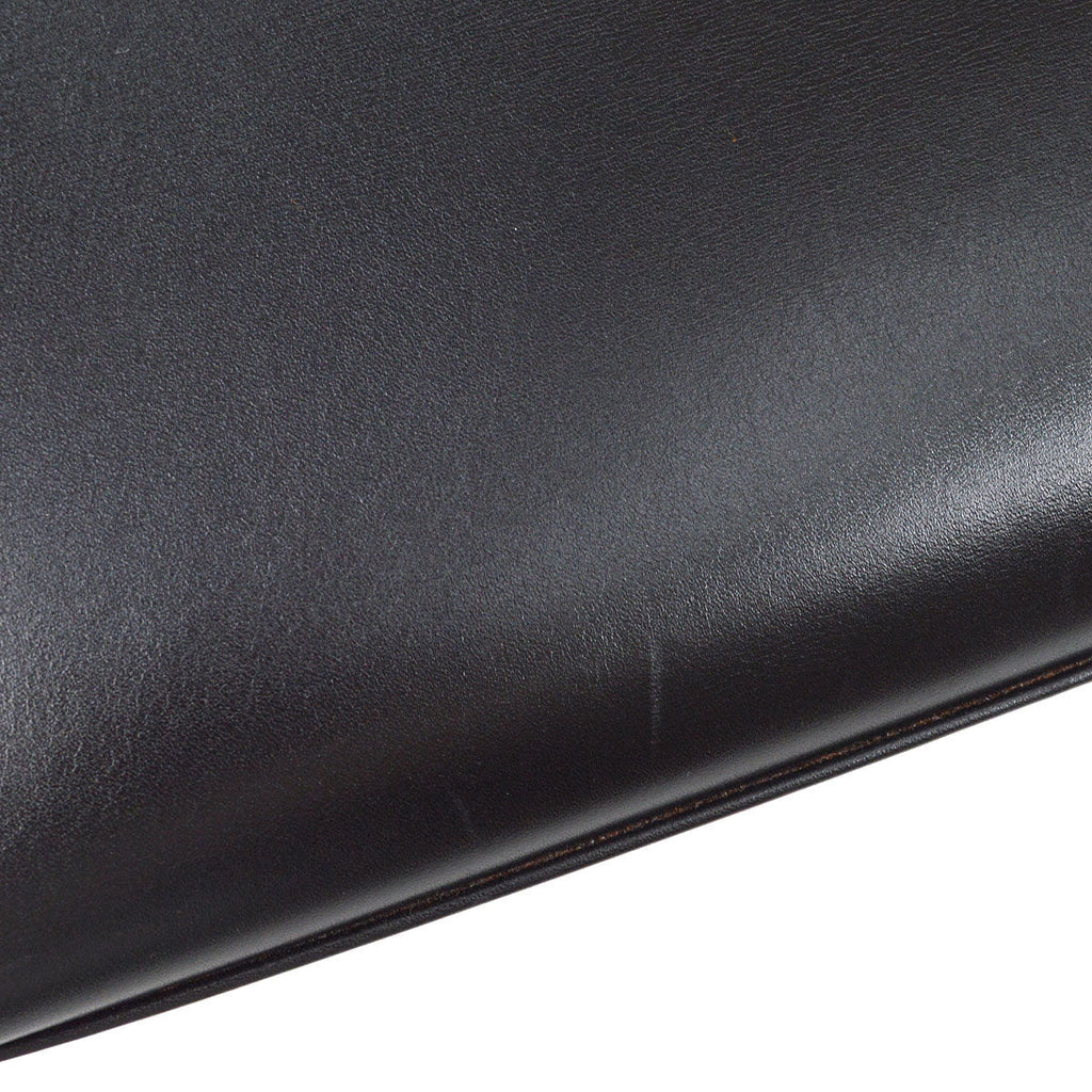 HERMES KELLY GUILLOCHE 32 SELLIER Black Box Calf