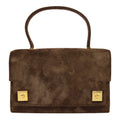 HERMES 1986 PIANO Veau Velour Doblis Brown