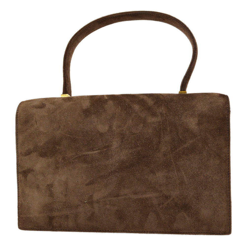 HERMES 1986 PIANO Veau Velour Doblis Brown